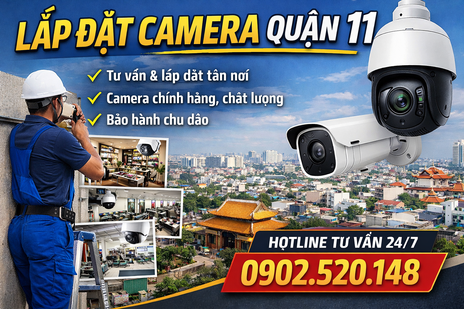 Lắp đặt camera Quận 11
